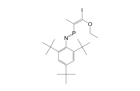 E-3-Methyl-4-ethoxy-1-(2,4,6-tri-tert.-butylphenyl)-4-iodo-1-azaphosphabuta-1,3-diene