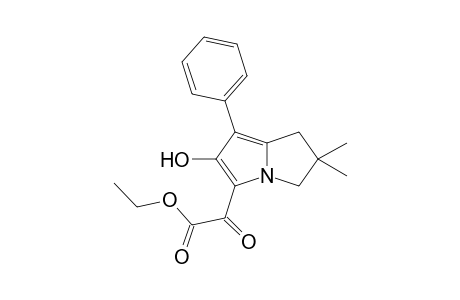 2-(2-hydroxy-6,6-dimethyl-1-phenyl-5,7-dihydropyrrolizin-3-yl)-2-keto-acetic acid ethyl ester