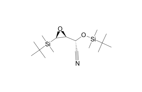 (1-R*,2-R*,3-R*)-2-(TERT.-BUTYLDIMETHYLSILOXY)-4-(TERT.-BUTYLDIMETHYLSILYL)-3,4-EPOXYBUTANENITRILE