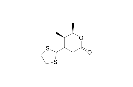 2H-Pyran-2-one, 4-(1,3-dithiolan-2-yl)tetrahydro-5,6-dimethyl-