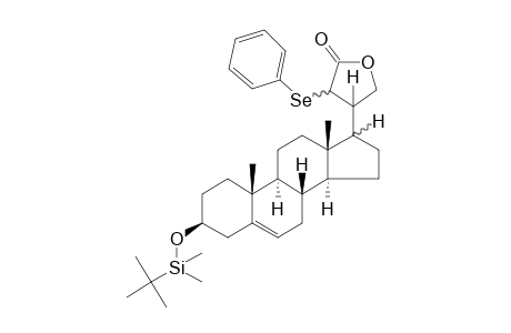 3.beta.-[(T-butyldimethylsilyl)oxy]-22.xi.-(phenylseleno)-14.alpha.,20.xi.-card-5-enolide