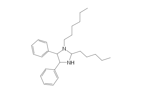 4,5-diphenyl-3-hexyl-2-pentylimidazolidine