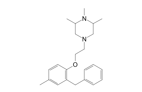 4-(2-(2-Benzyl-4-methylphenoxy)ethyl)-1,2,6-trimethylpiperazine