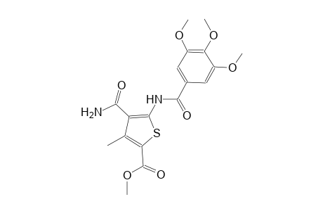 methyl 4-(aminocarbonyl)-3-methyl-5-[(3,4,5-trimethoxybenzoyl)amino]-2-thiophenecarboxylate