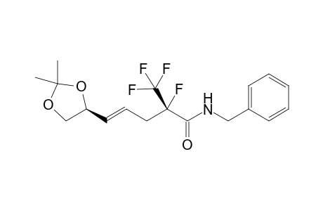 (E,2S)-N-Benzyl-5-((S)-2,2-dimethyl-1,3-dioxolan-4-yl)-2-fluoro-2-(trifluoromethyl)pent-4-enamide