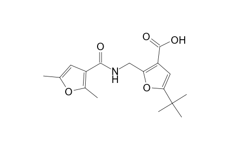 5-tert-Butyl-2-[[(2,5-dimethyl-furan-3-carbonyl)-amino]-methyl]-furan-3-carboxylic acid