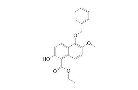 ETHYL-5-BENZYLOXY-2-HYDROXY-6-METHOXYNAPHTHALENE-1-CARBOXYLATE