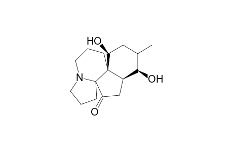 (1R,4S,4aS,13aS)-1,4-Dihydroxy-2-methyl-decahydro-indeno[7a,1-h]indolizin-12-one