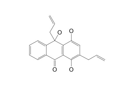 (+/-)-1,4,10-TRIHYDROXY-2,10-BIS-(PROP-2'-ENYL)-ANTHRACEN-9(10H)-ONE