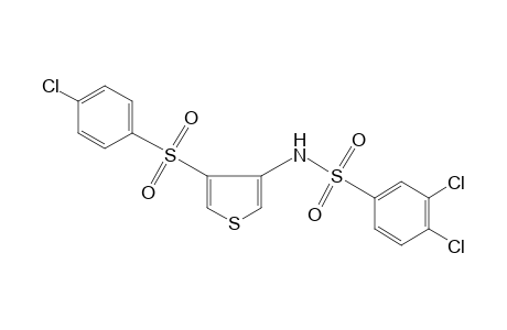 N-{4-[(p-chlorophenyl)sulfonyl]-3-thienyl}-3,4-dichlorobenzenesulfonamide