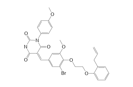 (5Z)-5-[4-[2-(2-allylphenoxy)ethoxy]-3-bromo-5-methoxy-benzylidene]-1-(4-methoxyphenyl)barbituric acid