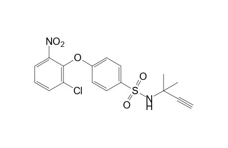 p-(2-chloro-6-nitrophenoxy)-N-(1,1-dimethyl-2-propynyl)benzenesulfonamide