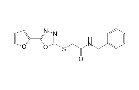 N-Benzyl-2-([5-(2-furyl)-1,3,4-oxadiazol-2-yl]sulfanyl)acetamide