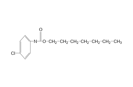 p-chlorocarbanilic acid, heptyl ester