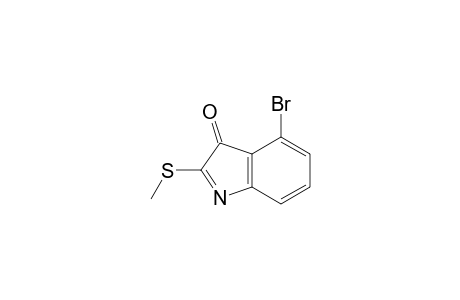 3H-Indol-3-one, 4-bromo-2-(methylthio)-