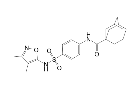 N-(4-{[(3,4-dimethyl-5-isoxazolyl)amino]sulfonyl}phenyl)-1-adamantanecarboxamide