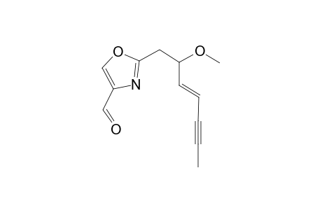 2-[(3'E)-2'-Methoxyhept-3'-en-5'-yn-1'-yl]-1,3-oxazole-4-carbaldehyde