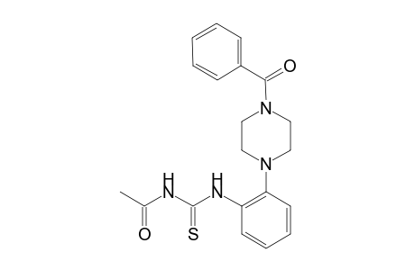 N-acetyl-N'-[2-(4-benzoyl-1-piperazinyl)phenyl]thiourea