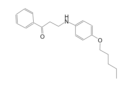 3-[4-(pentyloxy)anilino]-1-phenyl-1-propanone