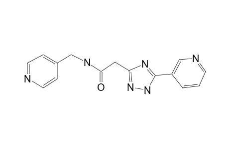 2-[5-(Pyridin-3-yl)-1H-1,2,4-triazol-3-yl]-N-(pyridin-4-ylmethyl)acetamide