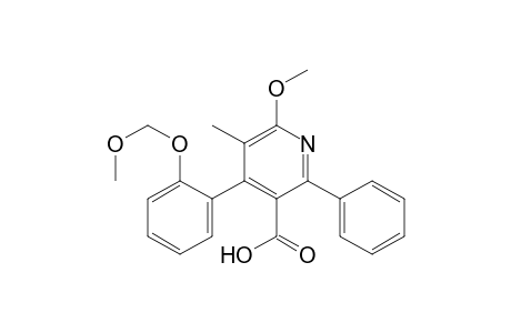 3-Pyridinecarboxylic acid, 6-methoxy-4-[2-(methoxymethoxy)phenyl]-5-methyl-2-phenyl-