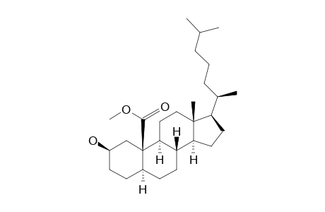 5.alpha.-Cholestan-19-oic acid, 2.beta.-hydroxy-, methyl ester