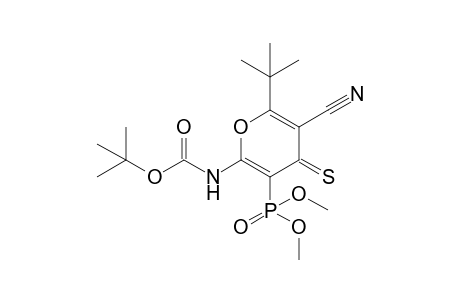 N-(6-tert-butyl-5-cyano-3-dimethoxyphosphoryl-4-sulfanylidene-2-pyranyl)carbamic acid tert-butyl ester