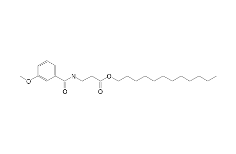 .beta.-Alanine, N-(3-methoxybenzoyl)-, dodecyl ester