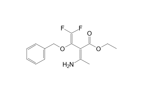 Ethyl 3-Amino-2-(1-benzyloxy-2,2-difluoro-1-vinyl)-2-butenoate