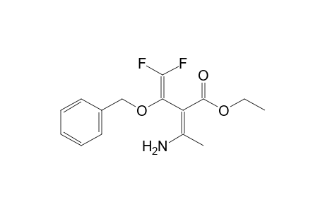 Ethyl 3-Amino-2-(1-benzyloxy-2,2-difluoro-1-vinyl)-2-butenoate