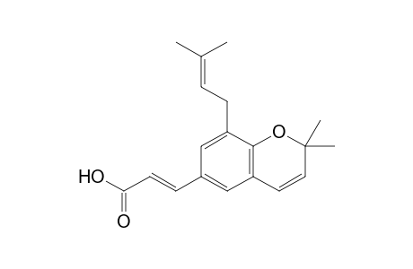 2,2-DIMETHYL-8-PRENYLCHROMENE-6-PROPENOIC-ACID