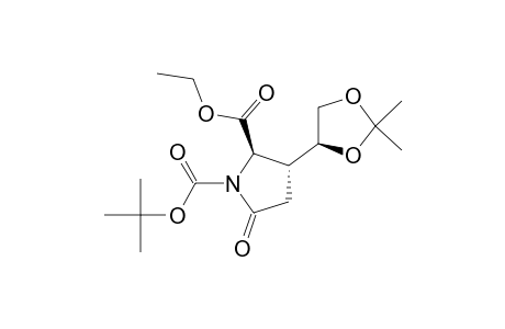 Ethyl (2R,3R)N-(tert-Butoxycarbonyl)-3-[(S)-2,2-dimethyl-1,3-dioxolan-4-yl]-5-oxopyrrolidine-2-carboxylate