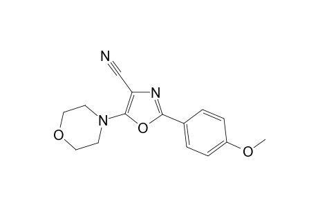 2-(4-Methoxyphenyl)-5-(4-morpholinyl)-1,3-oxazole-4-carbonitrile