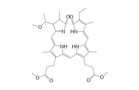 21H-Biline-8,12-dipropanoic acid, 18-ethyl-1,2,3,19,23,24-hexahydro-3-(1-methoxyethyl)-2,7,13,17-tetram ethyl-1,19-dioxo-, dimethyl ester, [2R*,3R*(R*)]-(.+-.)-