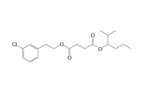 Succinic acid, 3-chlorophenethyl 2-methylhex-3-yl ester