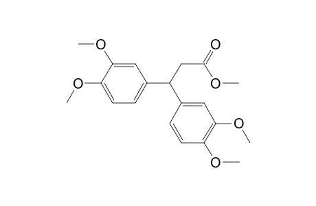 Propionic acid, 3,3-bis(3,4-dimethoxyphenyl)-, methyl ester