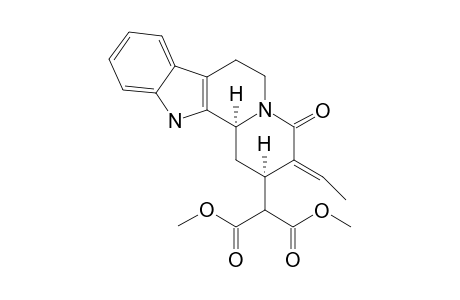 2-(3-Ethylidene-4-oxo-1,2,3,4,6,7,12,12b-octahydro-indolo[2,3-a]quinolizin-2-yl)-malonic acid dimethyl ester