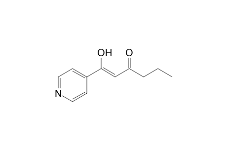 1-Hydroxy-1-(4-pyridyl)hex-1-en-3-one