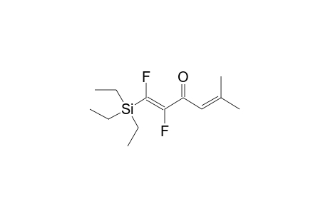 E-1,2-DIFLUORO-5-METHYL-1-TRIETHYLSILYLHEXA-1,4-DIENE-3-ONE