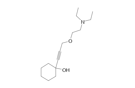 1-{3-[2-diethylamino)ethoxy]-1-propynyl}cyclohexanol