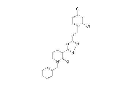 1-BENZYL-3-{5-[(2,4-DICHLOROBENZYL)THIO]-1,3,4-OXADIAZOL-2-YL}-2(1H)-PYRIDONE