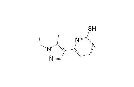 4-(1-ethyl-5-methyl-1H-pyrazol-4-yl)-2-pyrimidinethiol