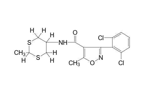 3-(2,6-dichlorophenyl)-5-methyl-N-(2-methyl-m-dithian-5-yl)-4-isoxazolecarboxamide