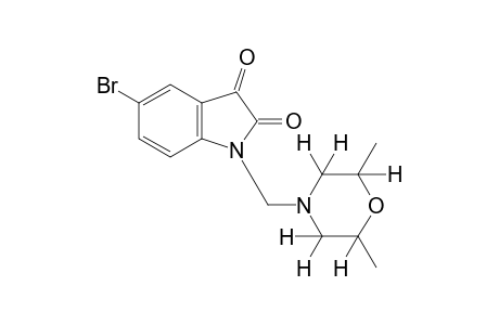 5-bromo-1-[(2,6-dimethylmorpholino)methyl]indole-2,3-dione