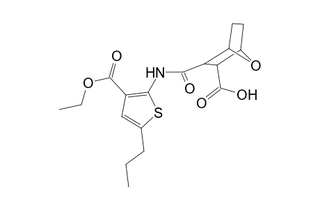 3-({[3-(ethoxycarbonyl)-5-propyl-2-thienyl]amino}carbonyl)-7-oxabicyclo[2.2.1]heptane-2-carboxylic acid