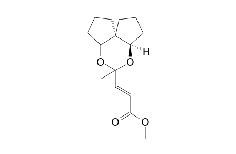 Methyl (E)-4,4-[(1R,5R,6R)-spiro[4.4]nonylene-1,6-dioxy]-2-pentenoate