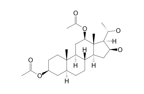 Acetic acid (3S,5S,8R,9S,10S,12R,13S,14S,16S,17S)-12-acetoxy-16-hydroxy-17-((S)-1-hydroxy-ethyl)-10,13-dimethyl-hexadecahydro-cyclopenta[a]phenanthren-3-yl ester