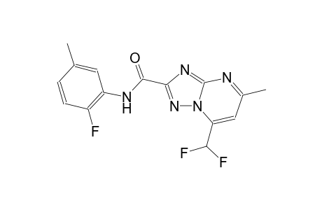7-(difluoromethyl)-N-(2-fluoro-5-methylphenyl)-5-methyl[1,2,4]triazolo[1,5-a]pyrimidine-2-carboxamide