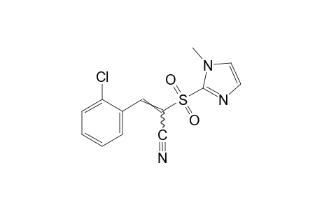 p-chloro-alpha-[(1-methylimidazol-2-yl)sulfonyl]cinnamonitrile