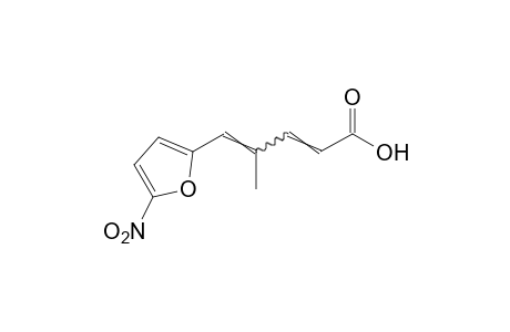 4-methyl-5-(5-nitro-2-furyl)-2,4-pentadienoic acid